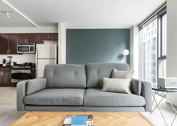 Apartamento Loop 1br W Pool Gym Nr The L Riverwalk Chi-242