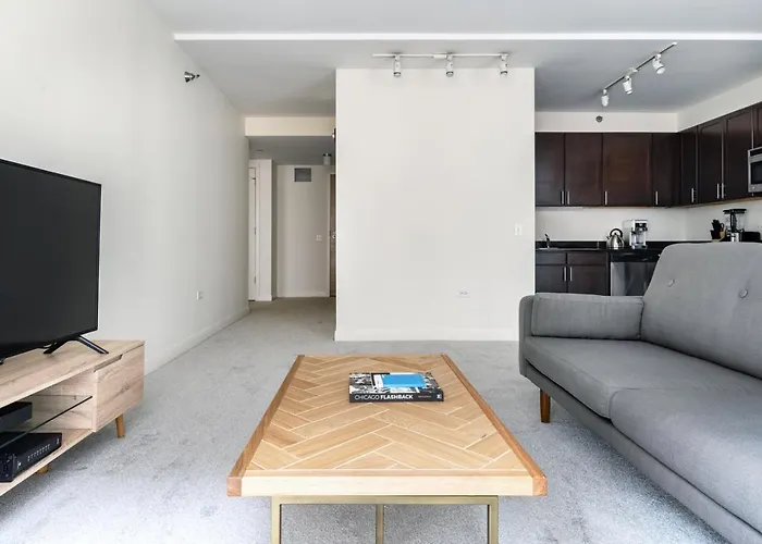 Apartamento Loop 1br W Pool Gym Nr The L Riverwalk Chi-242 *